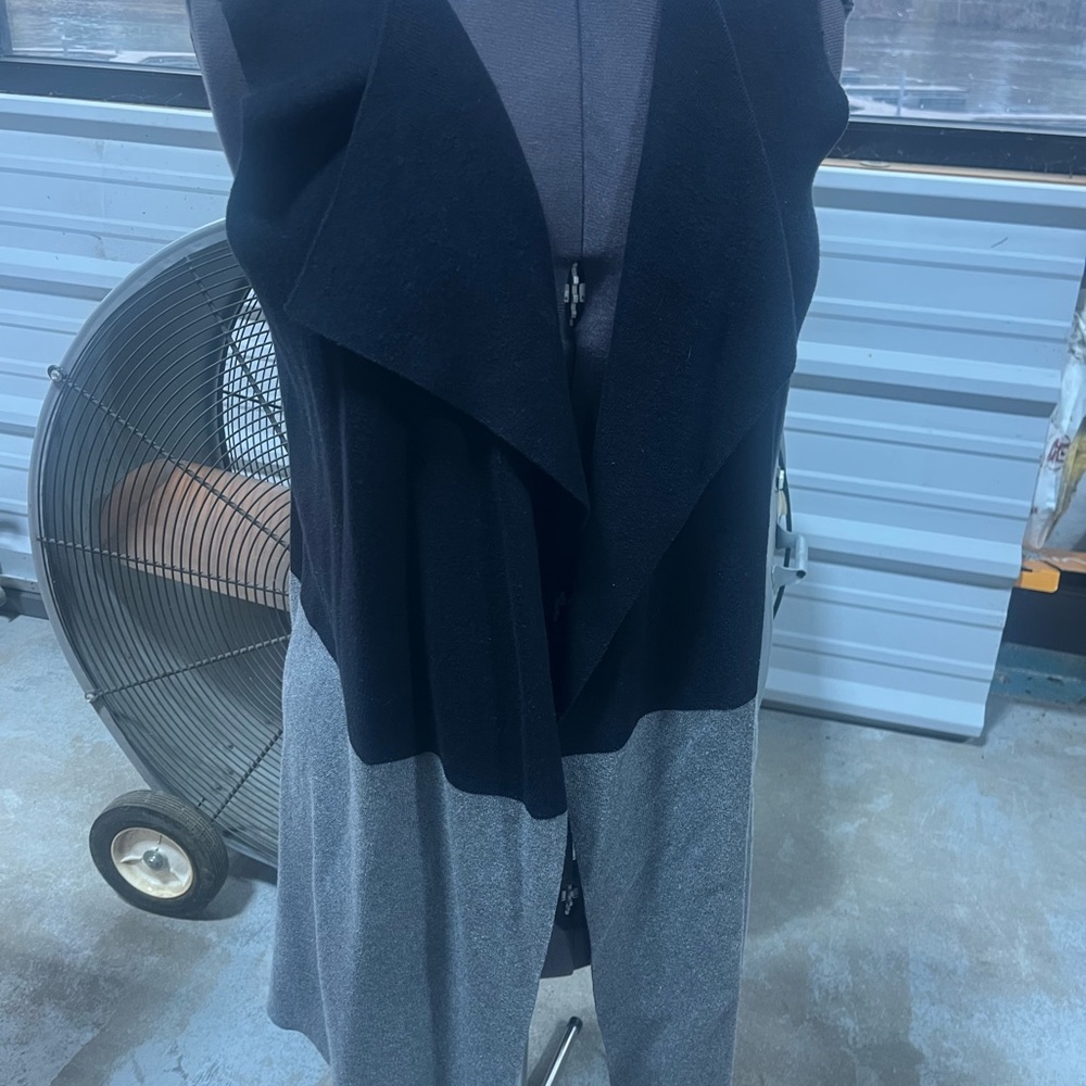LOFT Black and Gray Women's Cardigan